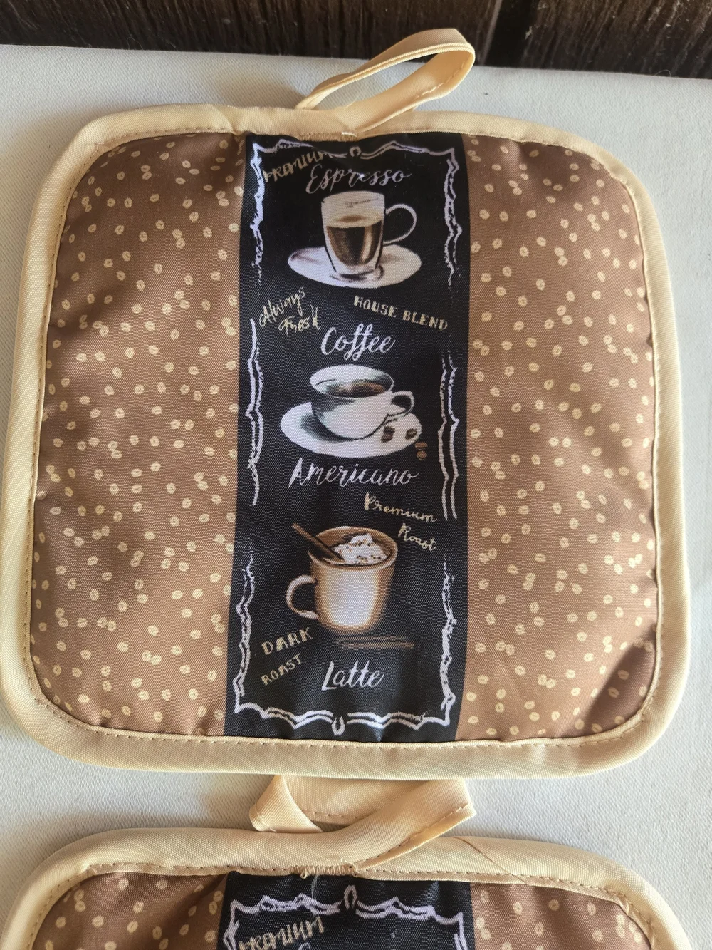 Coffee Print Pot Holder Hot Pads